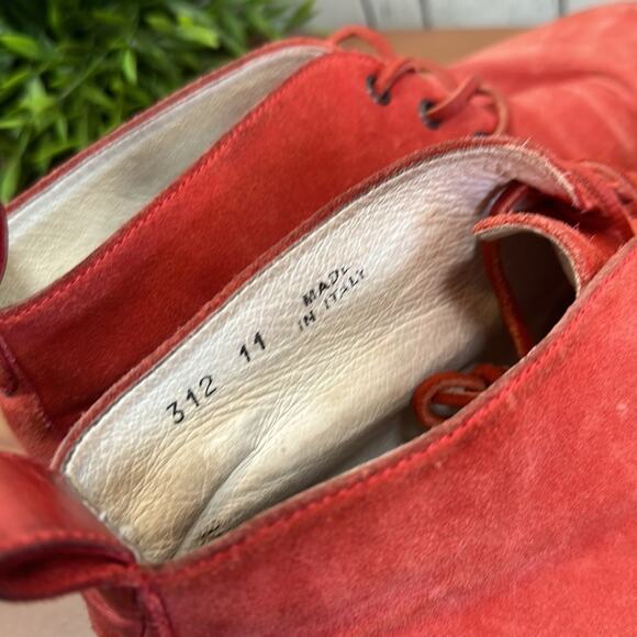 Del Toro Men's Red Suede Chukka Sneaker Size 11 - Picture 7 of 12